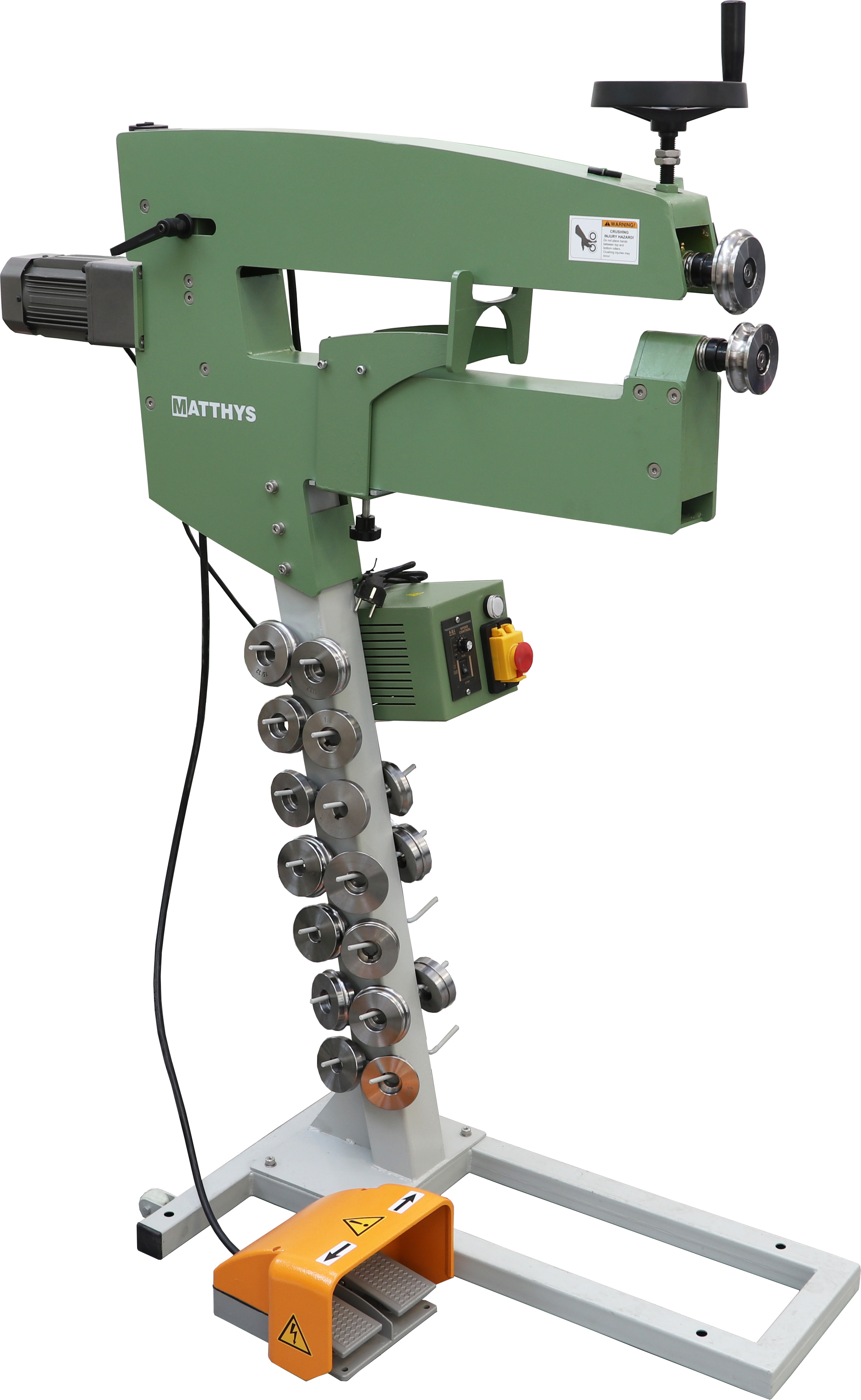 ELECTRIC BEAD ROLLER WITH VARIABLE SPEED 610 MM - Matthys