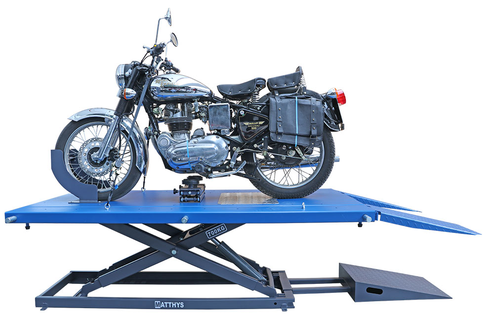 Lève moto - Table élévatrice moto avec extensions 700kg à vendre