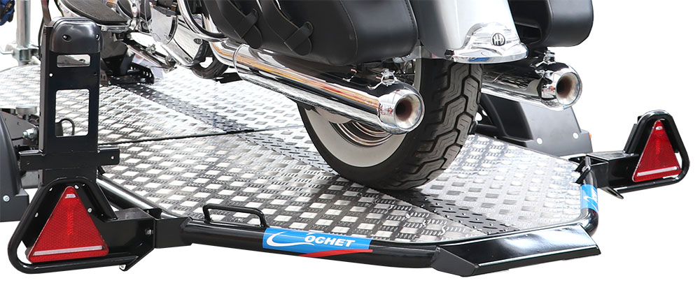 FOLDABLE TRAILER FOR MOTORCYCLES BLACK PAYLOAD 500 KG Matthys