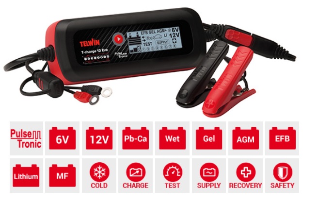 CHARGER EVO Matthys BATTERY T-CHARGE 6V/12V 12 - TELWIN