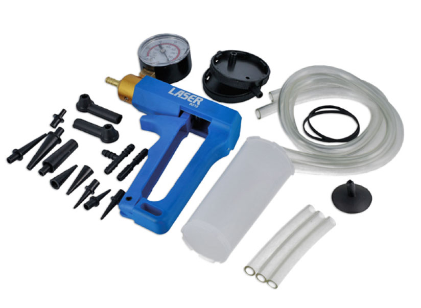 KOU kit de test de pompe à vide Testeur de pompe à vide Kit d'outils de  système de purge de frein à main magnétique faible