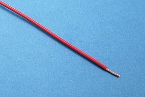 CÂBLE À PAROI MINCE EN PVC, 16/0.20, (Ø 1,6 MM/0,5 MM²) ROUGE (PRIX AU MÈTRE)