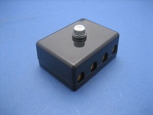 KERAMIKSICHERUNGSBOX, 4-FACH, SCHWARZ