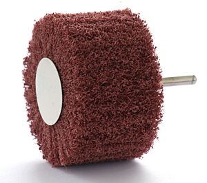 CEPILLO PARA SATINADO CON VÁSTAGO 6 MM 80 X 50 MM - MEDIO