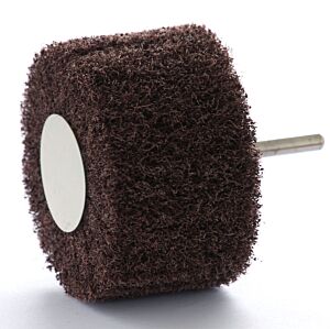 SATIN WHEEL ON 6 MM SHAFT 80 X 50 MM - COARSE