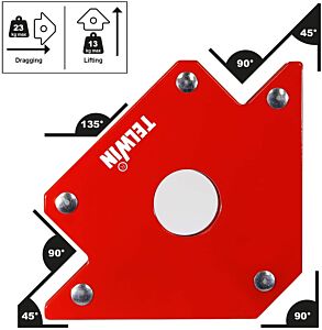 TELWIN - ESCUADRA MAGNÉTICA PARA SOLDADURA - CARGA MÁXIMA 23 KG