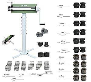 ROTARY MACHINE WITH STAND 1.2 MM, WITH GUIDE FENCE AND 19 ROLLERS