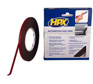 HPX Dubbelzijdige HSA bevestigingstape - antraciet 6mm x 10m