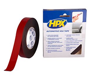HPX Dubbelzijdige HSA bevestigingstape - antraciet 19mm x 10m