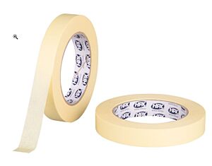 HPX Hoogwaardige masking tape in automotive kwaliteit - crèmewit 19mm x 50m