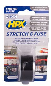 HPX stretch & fuse selbstklebendes band - schwarz 25mm x 3m