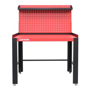 MESA DE TRABAJO CON PANEL PORTAHERRAMIENTAS AJUSTABLE EN ALTURA - SERIE IMOLA - SMALL