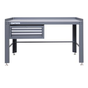 MESA DE TRABAJO CON CAJONERA AJUSTABLE EN ALTURA - SERIE LEMANS - LARGE