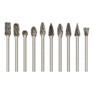 HARTMETALL-SCHNEIDFRÄSER – 10-TEILIGES SET – SCHAFT 3 MM