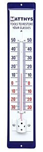 RETRO THERMOMETER EMAILIERT 50 x10 CM