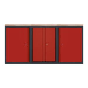 ARMARIO DE TALLER MURAL CON ENCIMERA DE TRABAJO DE RUBBERWOOD – SERIE IMOLA – 2040 MM