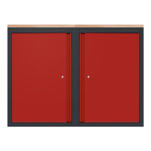 MEUBLE MURAL D’ATELIER AVEC PLAN DE TRAVAIL EN RUBBERWOOD - SERIE IMOLA - 1360 MM