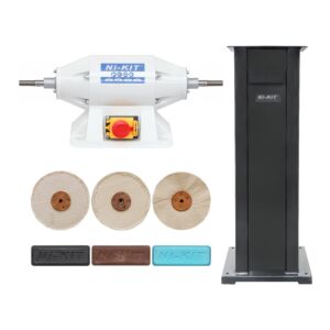 POLIERMASCHINE NI-KIT 150 MM, 520 W, KOMPLETT MIT STÄNDER UND POLIERSATZ