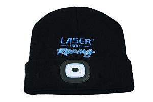 LASER TOOLS - BEANIE HAT WITH RECHARGEABLE LAMP (6899)