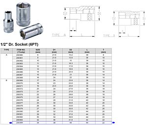 1/2” 6-KANT DOP 34 MM