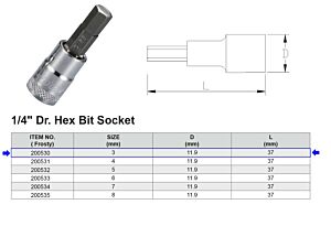 EMBOUT HEX H3 1/4”