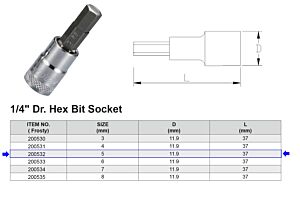 EMBOUT HEX H5 1/4”