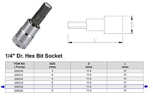 EMBOUT HEX H7 1/4”