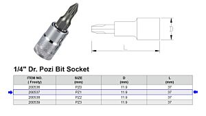 EMBOUT POZIDRIV PZ1 1/4”