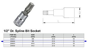 EMBOUT XZN M8 1/2”