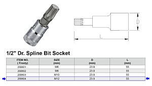 EMBOUT XZN M12 1/2”