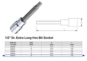 EMBOUT XXL HEX H10 1/2”