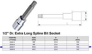 EMBOUT XZN XXL M10 1/2”