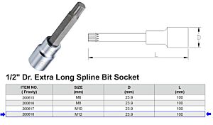 EMBOUT XZN XXL M12 1/2”