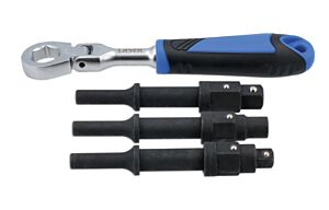 4-TEILIGER SCHLAGSCHRAUBERSATZ MIT 3/8”D & 1/2”D ANTRIEB (9009)