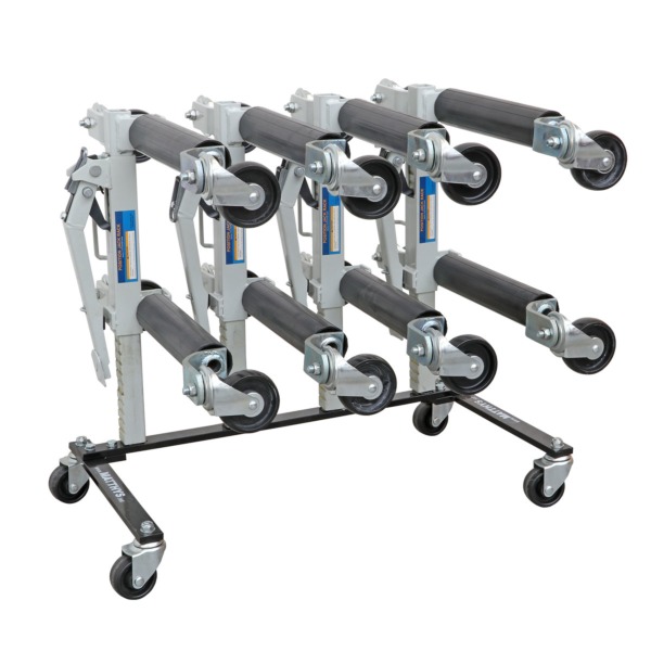 CAR JACK DOLLIES MECHANIC EXTRA LARGE (4 PIECES) + RACK Matthys