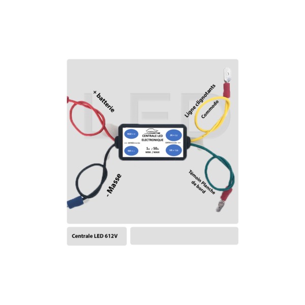 FLASHING LIGHT CONTROL RELAY 6 TO 12V Matthys