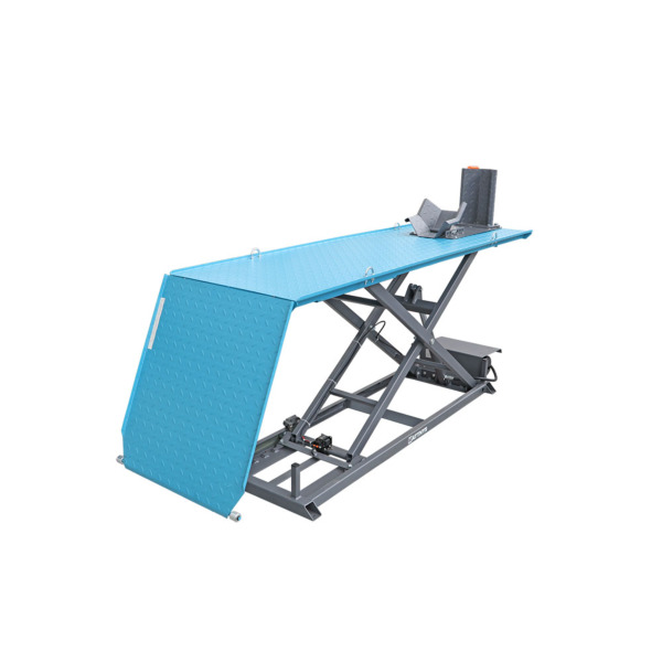 ELECTRIC MOTORCYCLE LIFT WITH WHEEL CHOCK WIDTH 60 CM CAPACITY 450 KG